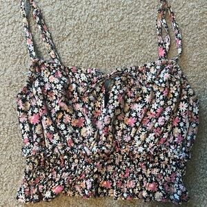Wild Fable Floral Camisole in Pink and Black